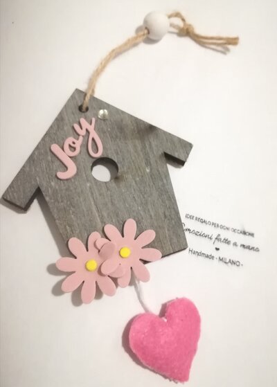 Home decor Casa Welcome. Rosa shabby grigio. Cuore legno Home decor Casa Welcome. Rosa shabby grigio. Cuore legno