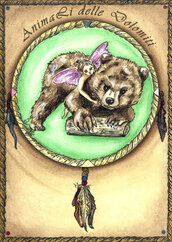 animali guida carte orso
