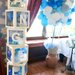 Cubo palloncini scatola trasparente nome baby shower battesimo baloon box