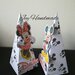 Scatolina porta confetti caramelle topolino triangolo triangolino Mickey mouse nome festa compleanno