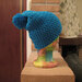 Cappello ragazza azzurro con pompom