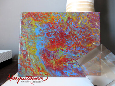 Quadro moderno su tela artigianale in acrilico fluido arte astratta unico Strongly Quadro moderno su tela artigianale in acrilico fluido arte astratta unico Strongly