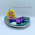 Soprammobile in fimo sirena su conchiglia vera 