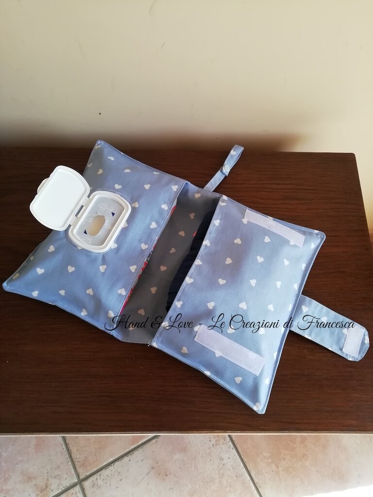 Set Fasciatoio Pieghevole + Portapannolini Impermeabile - Per Passeggino E Viaggio, Design Menta - Foto 5