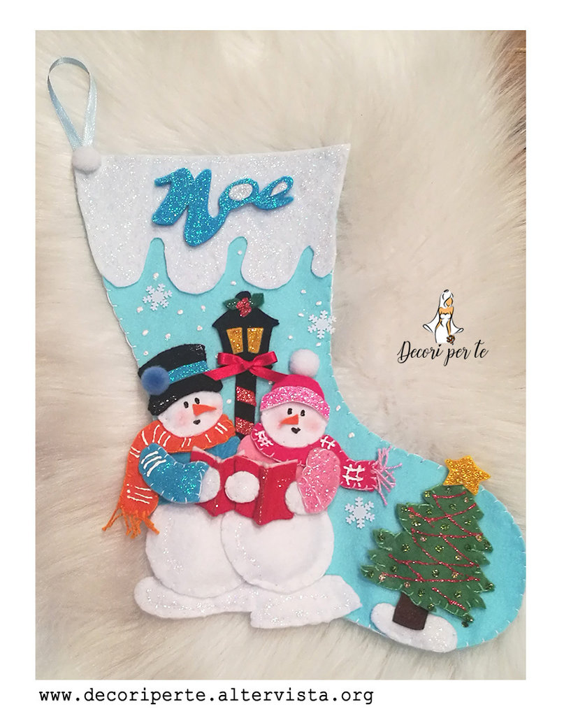 Calza Di Natale Personalizzata Per Cani E Gatti – VRFASHION, 43 Cm, Ricamabile Con Nome, Da Appendere Al Camino - 4