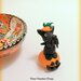 Decorazione per Halloween cane scottish terrier nella zucca, miniatura cane regalo per amante dei cani, regalo halloween cane