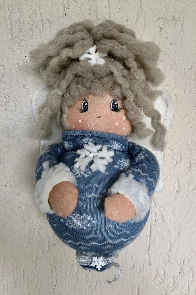 TOPBATHY Angelo Di Natale In Peluche, Decorazione Appendiabiti Per Albero, Artigianato Carino Per Feste E Addobbi Natalizi