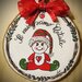 Addobbo Natale “il Mio Primo Natale” 13cm Rondella in  Legno, country, Bambini