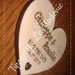 "Save the Date" in legno a forma di cuore. Taglio laser