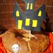 Cake topper casa stregata halloween decorazioni torta bambini,addobbi Halloween tavolo torta,decorazione dolci,festa a tema,zucca,fantasma,teschio,castello,arancione nero 