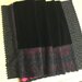 Scialle originale giapponese Vintage di stile Kimono /velluto nero 100%viscosa con pizzo
