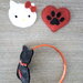 Cerchietto 3 in 1- gatti nero bianco rosso