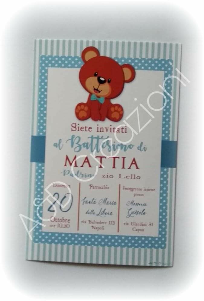 Inviti Battesimo Biglietti Personalizzati Pesciolini Partecipazioni - Foto 3