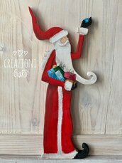 Babbo natale in legno Babbo natale in legno