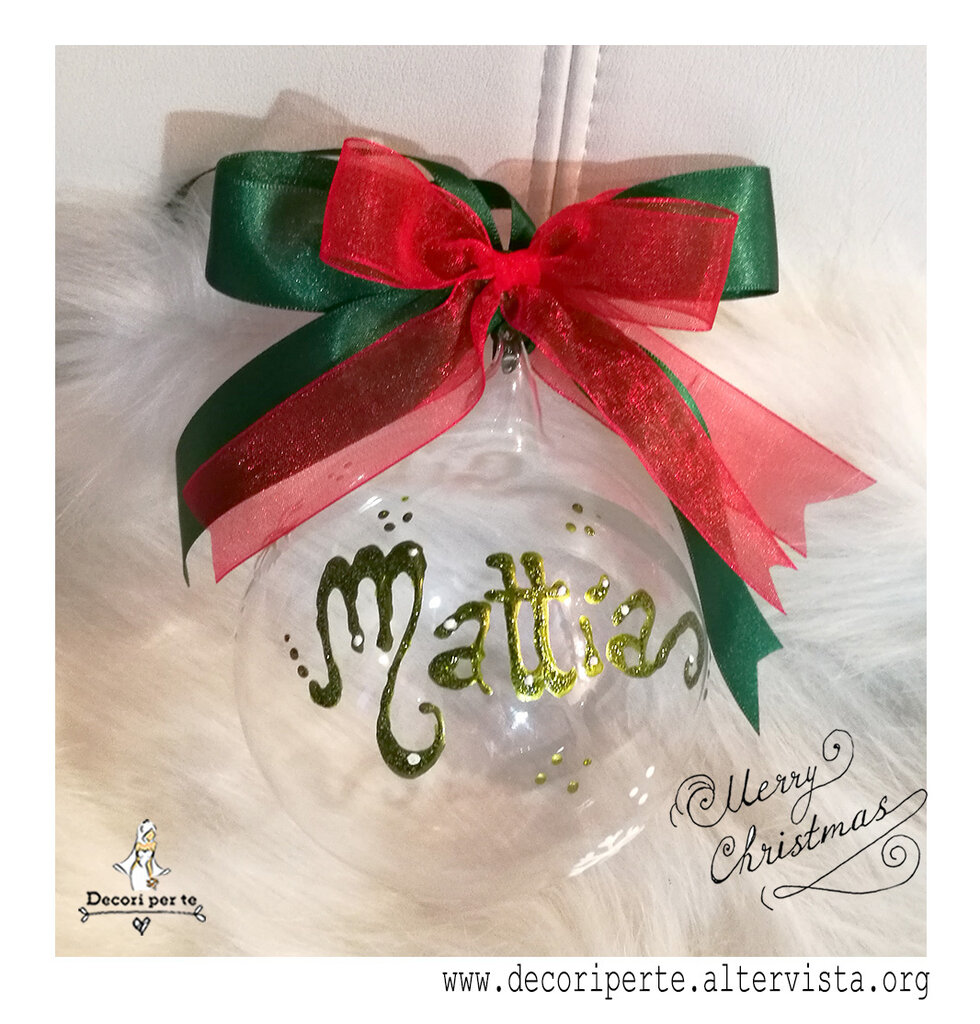 Palline Di Natale Personalizzate Vetro