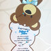 Inviti Orsetto Teddy Bear - Inviti battesimo - Inviti compleanno boy
