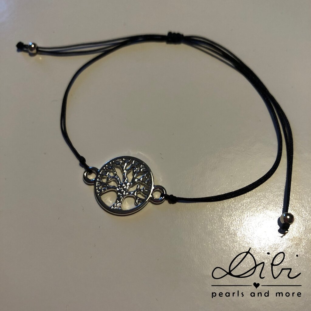 Nuoli Bracciale Albero Della Vita - Argento, Regolabile, Fatto A Mano In Germania, Nickel-Free