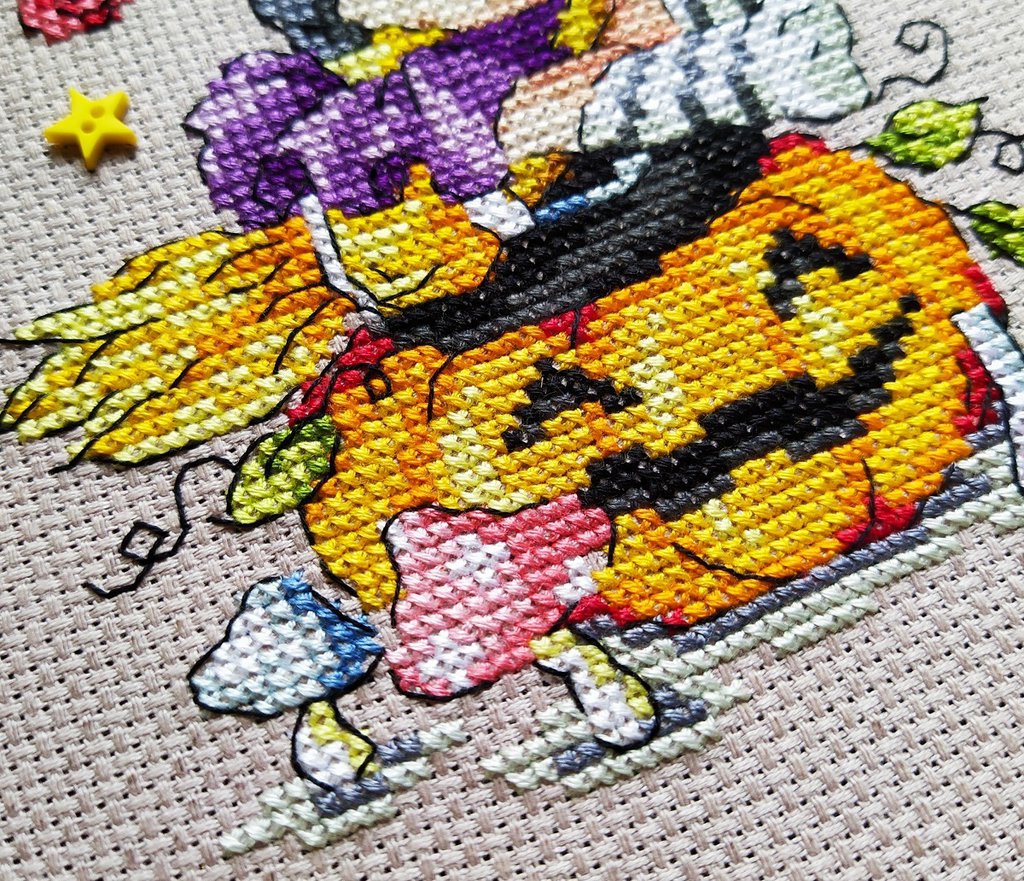 halloween punto croce