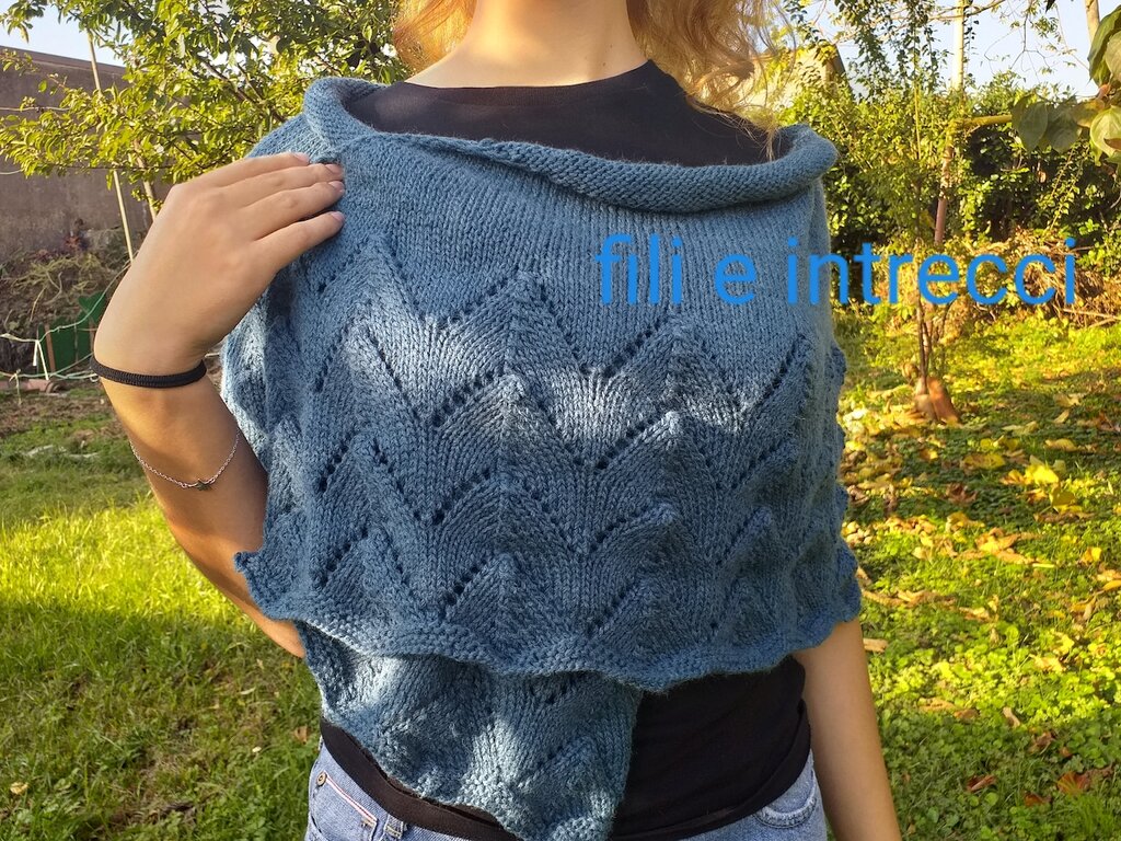 Scialle In Lana Di Alpaca. Scialle In Alpaca Grigio Scuro. Scialle - Foto 2