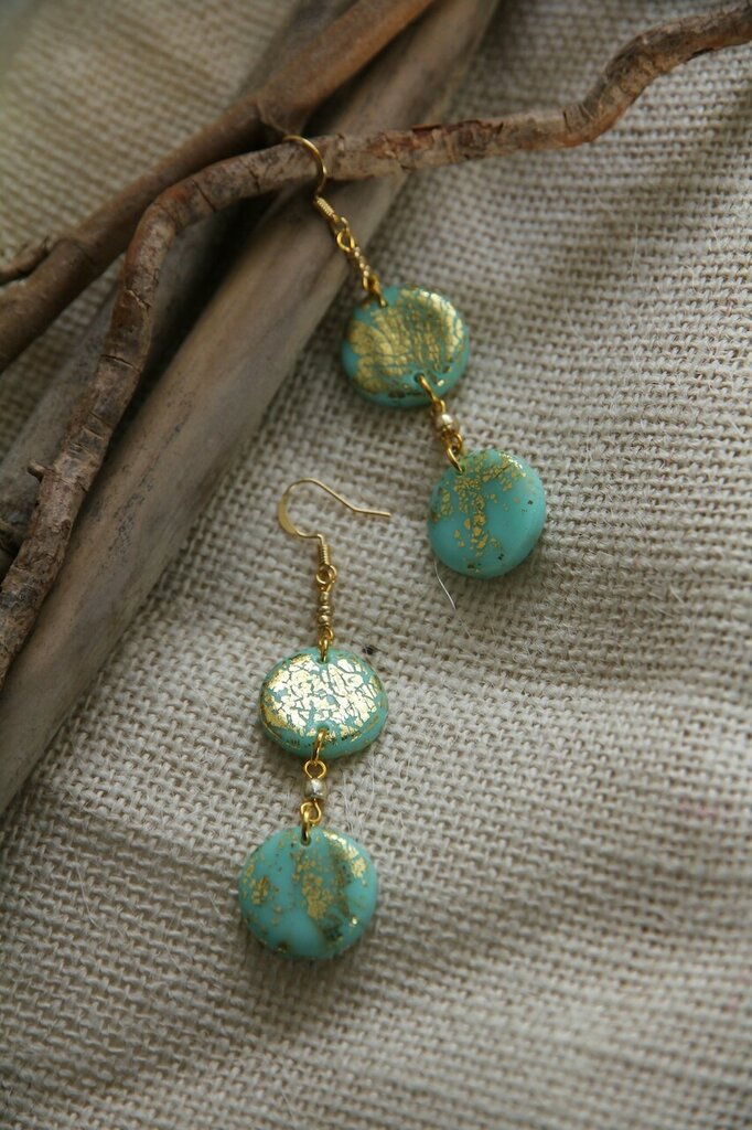 Orecchini Pendenti Cuore Oro Con Madreperla | Cerchio Cerniera In Ottone Rodiato, Gioiello Donna
