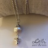 Set di collana e orecchini di vere perle naturali per donna, set