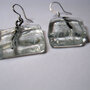 orecchini in vetro e argento 925 realizzati a mano collezione Disuguali