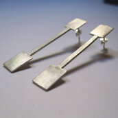 orecchini pendenti in argento 925 collezione minimalismo