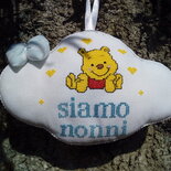 Fiocco nascita winnie the Pooh siamo nonni