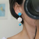 1 paio Orecchini a forma geometrica con strass intarsiato | SHEIN ALIA