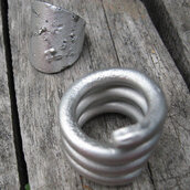 RISERVATO  FRA_BIKE anello in alluminio fatto a mano modello spirale