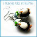 Orecchini Natale " Pinguino con cappello "  fimo cernit premo idea regalo bambina kawaii  * a richiesta con clip *