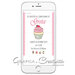 Invito digitale per compleanno: cupcake