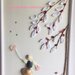 Quadro decorato con  sassi di mare "capriccio d'autunno"Pebble Art