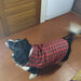 Mantellina per il cane  in lana scozzese double face