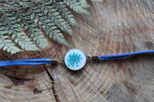 bracciale fiore azzurro 