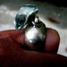 Anello in argento 925 e gemma di cristallo   pezzo unico