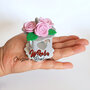 Lanterna mini handmade bomboniera segnaposto pensierino fine festa compleanno con rose 