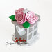 Lanterna mini handmade bomboniera segnaposto pensierino fine festa compleanno con rose 