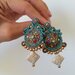 Orecchini boho-chic verdi a Soutache 