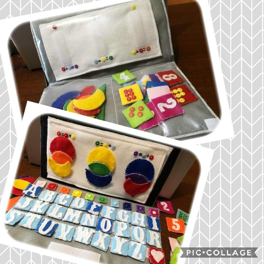 Yitical Libro Montessori Interattivo Giochi Bambini 1 Anno, Morbido Quiet Book Sensoriale Educativo Busy Board, Giocattoli Bambino 1 2 3 Anni, Regalo da 12 18 Mesi