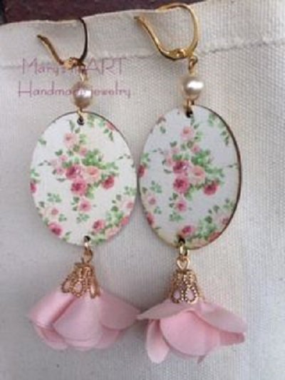 Orecchini Pendenti In Legno E Pelle Marrone - Stile Bohémien, Design A Goccia Ritagliato, Disco Rotondo, Regalo Per Donne