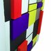 Quadro Mondrian con innesti stampa 3D - Acrilici e stampa 3D su tela 40X40