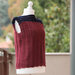 Gilet smanicato uncinetto bordeaux e blu