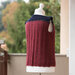 Gilet smanicato uncinetto bordeaux e blu