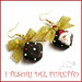 Orecchini Natale  " Cioccolatini Babbo Natale oro " fimo cernit premo idea regalo bambina kawaii * anche con clip *