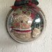 Natale - mezza sfera in plexglass con ginger e albero di Natale