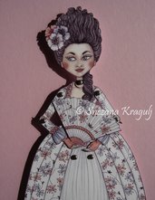 Marie Antoinette paper doll