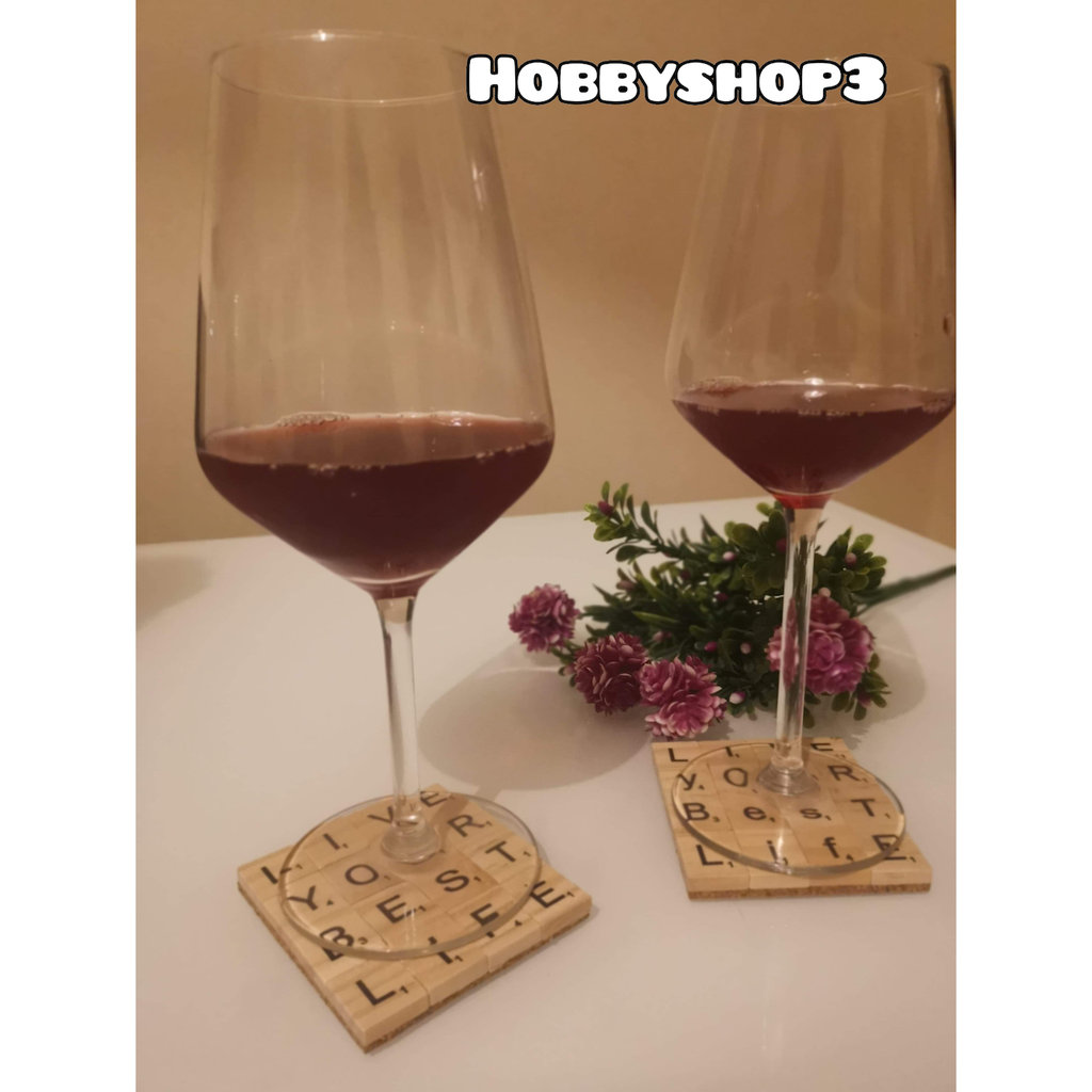Set 6 Sottobicchieri In Sughero Naturale Con Incisione Triskel – 9,5 Cm, Spessore 3 Mm, Fatti In Francia - 3