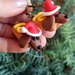 Orecchini Cane Bassotto salsiccia Babbo Natale in fimo, gioielli natalizi con cane per amanti dei bassotti, regalo di Natale con bassotto