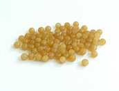 30 Perle di vetro color miele   PRL374